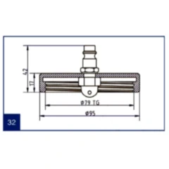 Anschlussdeckel Nr. 32 für Bremsenfüll- und Entlüftergeräte