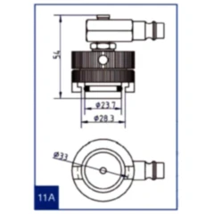Anschlussdeckel Nr. 11 A für Bremsenfüll- und Entlüftergeräte