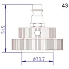 Stierius Anschlussdeckel Nr. 43 für Bremsenfüll- und Entlüftergeräte