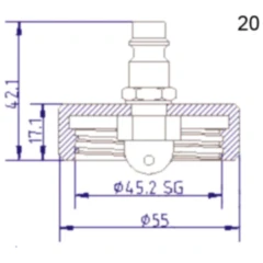 Anschlussdeckel für Bremsenfüll- und Entlüftergeräte 6572192