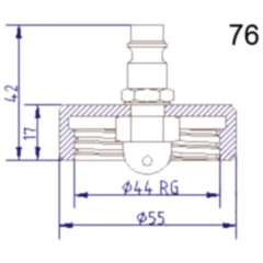 Anschlussdeckel Nr. 76 für Bremsenfüll- und Entlüftergeräte