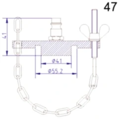 Anschlussdeckel Nr. 47 für Bremsenfüll- und Entlüftergeräte
