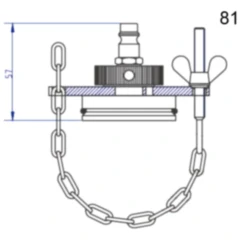 Stierius Anschlussdeckel Nr. 81 für Bremsenfülldgeräte