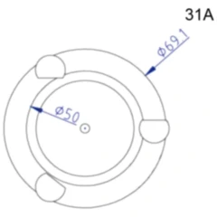 Anschlussdeckel Nr. 31A für Bremsenfüll- und Entlüftergeräte