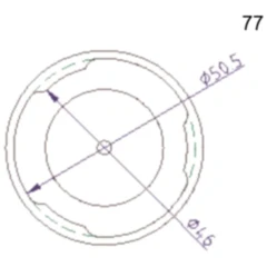 Anschlussdeckel Nr. 77 für Bremsenfüll- und Entlüftergeräte
