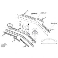 Sauglippe Leiste hinten innen für JMP REX 510