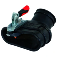 Abgastülle für runde und ovale Auspuffendrohre NW 100 Oval 210X100 mm