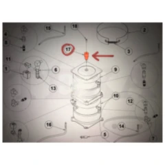 Fixierungskegel für Klimaservicegeräte K700 Texa