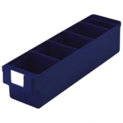 Kunststoffkasten für Kleinteile blau 400x93 mm