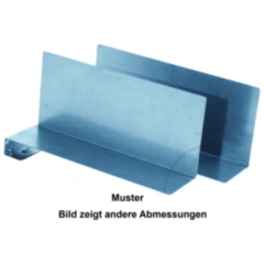 Klemmtrennwinkel verzinkt 300 x 160 mm für Regale