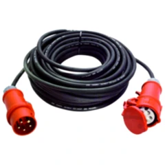 CEE-Verlängerungskabel 400V 16A 10M für Baustellen
