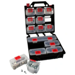 Sortimentskasten im Koffer mit 14 Boxen