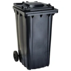 Mülltonne grau 240L Kunststoff