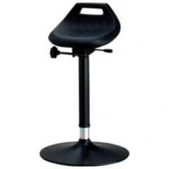 Stehhilfe mit Gasfeder 650-850 mm, Sitzschale und Rundfuß