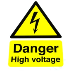 Hochspannungs-Sicherheitshinweisschild