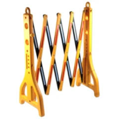 Faltbare Kunststoffbarriere für Hochvolt-Fahrzeuge