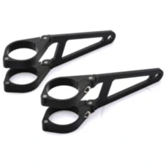 Lampenhalter für 39MM Gabeldurchmesser Alu schwarz