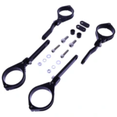 Lampenhalter 49 mm verstellbar schwarz