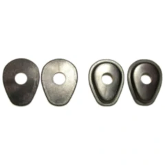 Blinkeradapterplatte schwarz für Motorräder