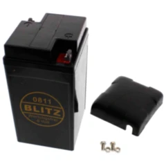 Batterie Motorrad 0811 Gel schwarz 6V mit Deckel Blitz passend für: BMW R