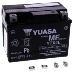 Batterie Motorrad YTX4L wet Yuasa Alternative: 7070104 passend für: Benzhou YY50QT - 6, YY50QT, YY50QT - 15