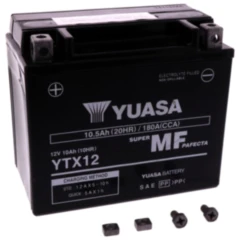 Batterie Motorrad YTX12 wet Yuasa Alternative: 7073943 passend für: Kawasaki KLE, VN, W