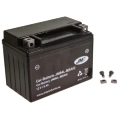 Batterie Motorrad YB4L - B 5A Gel JMT Alternative: 7070337 passend für: Peugeot Speedfight, Ludix, Vivacity