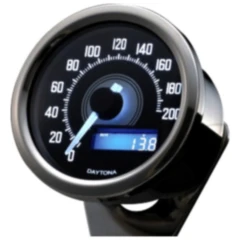 Tachometer elektrisch chrom 60 mm für Motorräder