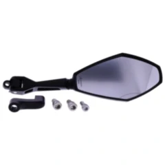 Spiegel rechts schwarz Universal D-Mirror-12