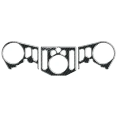 Gabelbrückenaufkleber Carbon für Yamaha YZF R1 R (12-14)