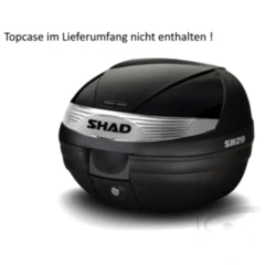 SHAD Topcase Zierdeckel SH29 schwarz metall