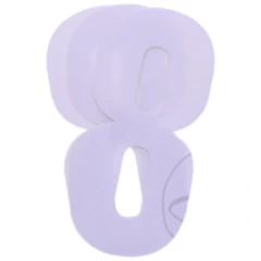 Startnummern Set NR.8 für BlackBird Racing - 3 Stück, Weiß, 13x7 cm