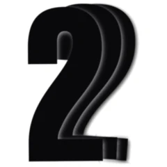 Startnummern NR.2 BlackBird Racing für Motorräder