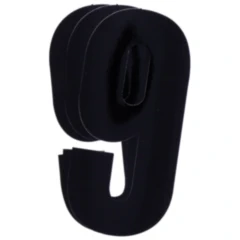 Startnummern NR.9 für BlackBird Racing, 3 Stück schwarz 13x7 cm