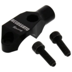 Accossato Spiegelhalter für 22mm Lenker links schwarz M10