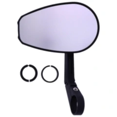 Lenkerendenspiegel Daytona lang Alu schwarz für Motorräder