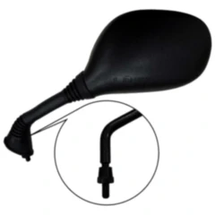 Spiegel schwarz links JMP passend für: Kymco ZX, K12, CK, Rex RS 450, Off Limit, Tribal Scooter