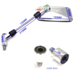 Spiegel chrom links\rechts JMP passend für: Suzuki AN