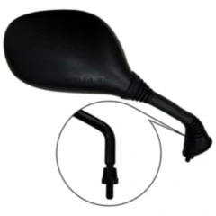 Spiegel schwarz rechts JMP passend für: Kymco ZX, Zing, K12, Rex RS 450, Off Limit, Tribal Scooter