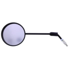 Runder schwarzer Spiegel universal - passt links & rechts