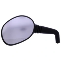 Spiegel oval schwarz links für: BMW