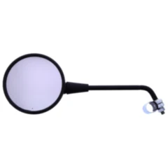 Runder schwarzer Stangenspiegel für Links- und Rechtsmontage