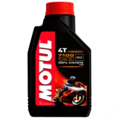 Motoröl 10W30 4T für Motorräder von Motul synthetisch 7100