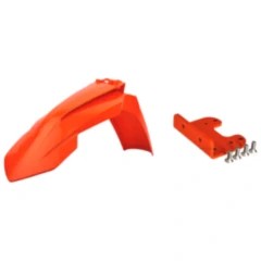 Schutzblech vorne orange 16 und BEFEST Satz passend für: KTM EXC