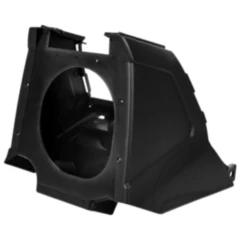 Luftfilterkasten mit Abdeckung schwarz für Motorräder