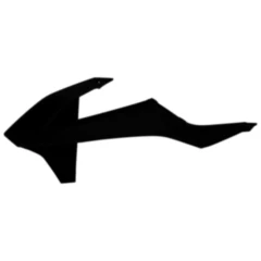 Kühlerabdeckung weiß / schwarz Satz passend für: KTM SX