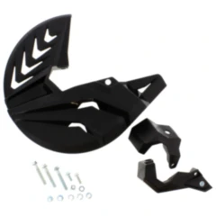 Bremsscheibe & unterer Gabelprotektor schwarz/schwarz