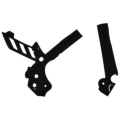 Rahmenprotektor schwarz Satz passend für: KTM EXC