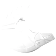 Bremsscheibenprotektor für Motorräder weiß