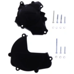 Kupplung/Zündungsdeckel Protektor schwarz Satz passend für: Honda CRF